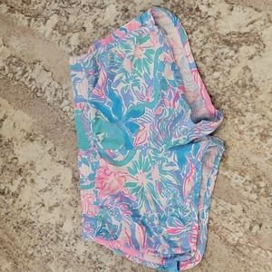 Girls lilly pulitzer cotton shorts size large